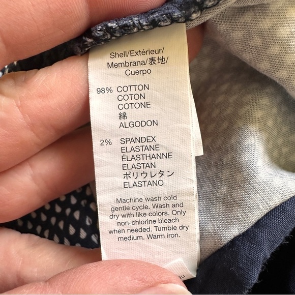 Khakis by gap slim cut print cropped trousers - Picture 6 of 6